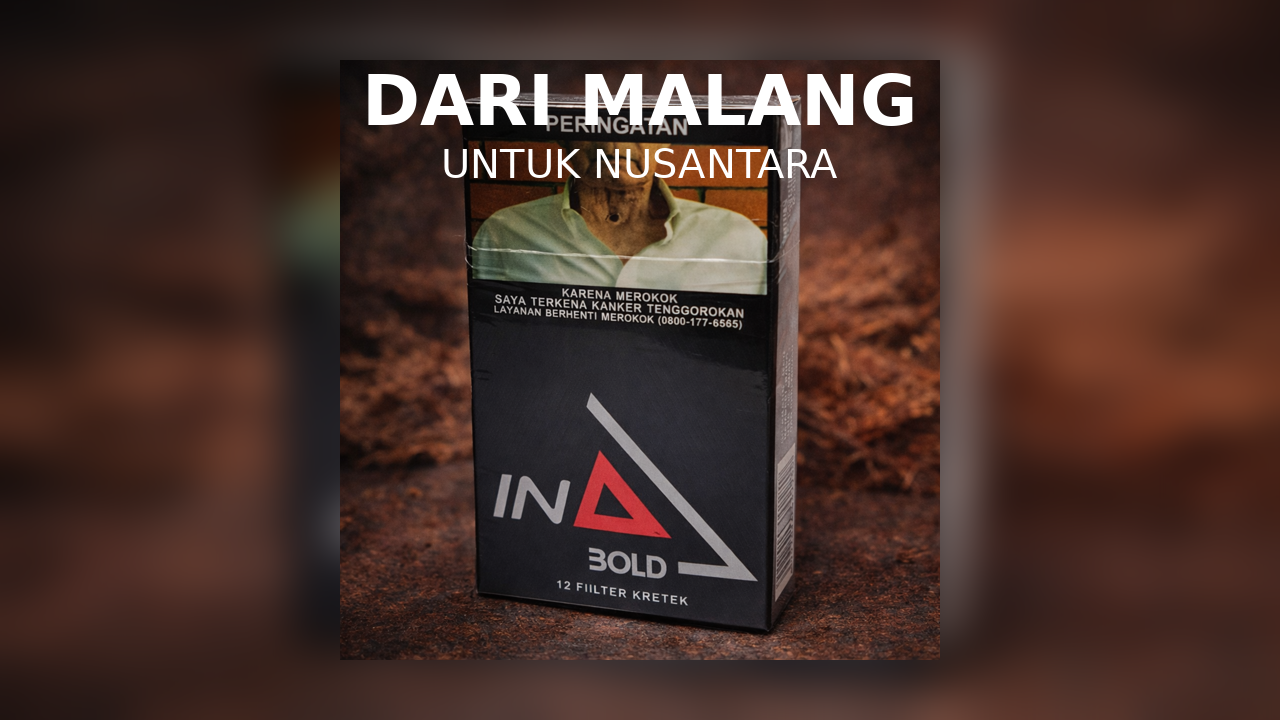 Foto kemasan rokok Ina Bold hitam isi 12 batang dengan desain elegan.