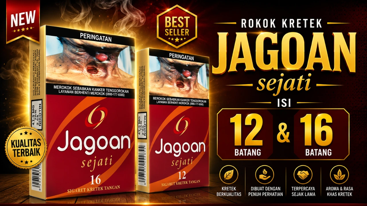 Kemasan produk Rokok Jagoan Sejati isi 12 dan 16 batang kretek berkualitas khas Malang distribusi PT Cakra Guna Karya Nusa