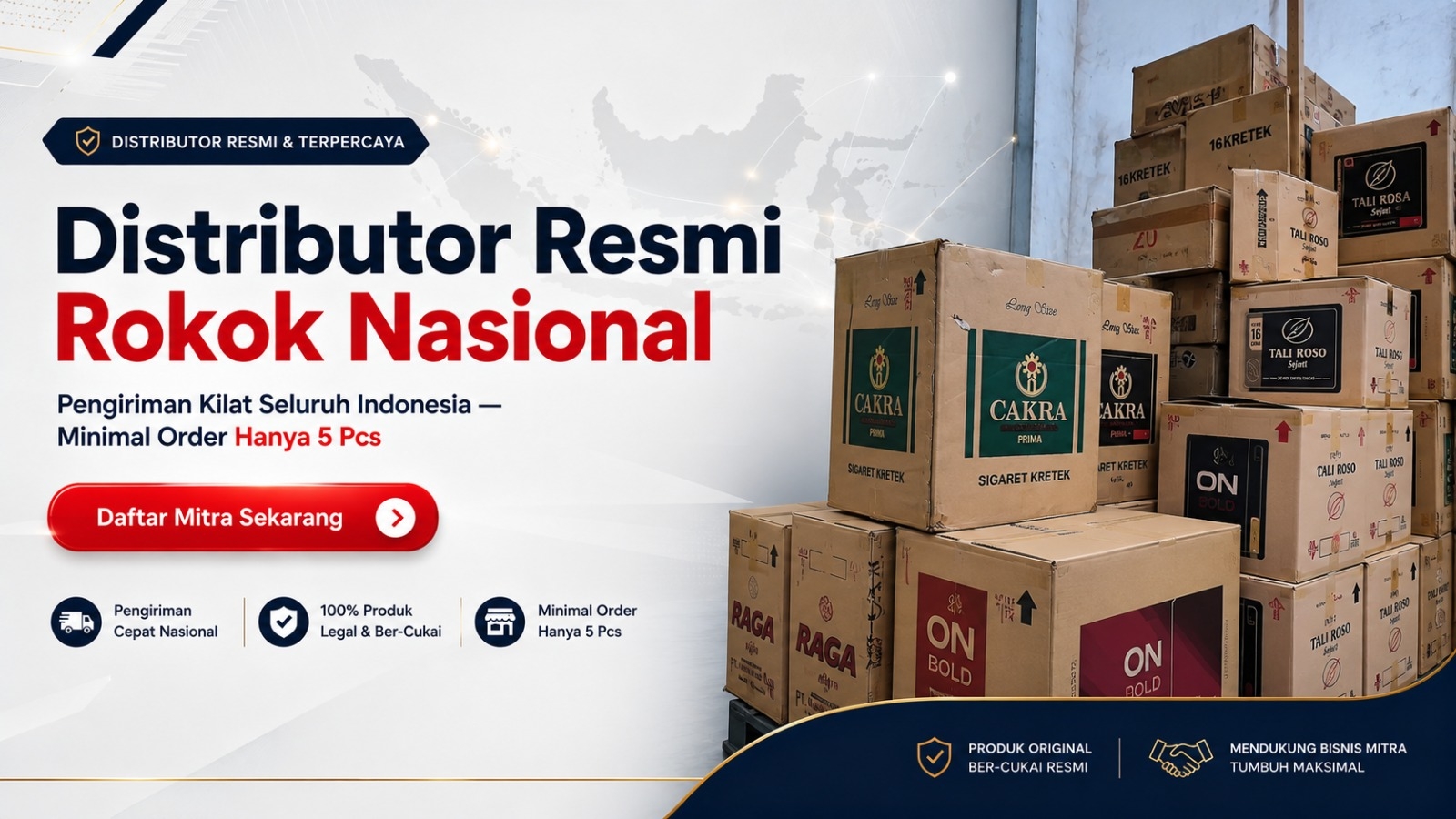 Distributor rokok murah dekat dengan kota kamu bisa menghubungi PT Cakra Guna Karya Nusa