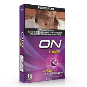 ON LINE FRESH GRAPE 16 menghadirkan pengalaman rasa anggur yang segar dengan karakter ON Line Series yang modern. Sensasi fruity, smooth, dan memberi warna baru pada kategori Click Mild .