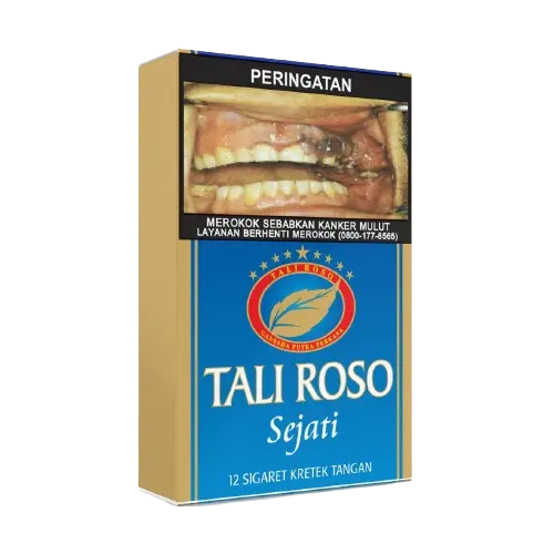 TALI ROSO SEJATI 12 Kretek membawa narasi ikatan rasa yang kuat. Kretek tangan ini mengedepankan rasa autentik, aroma hangat, dan karakter yang dekat dengan selera tradisional.
