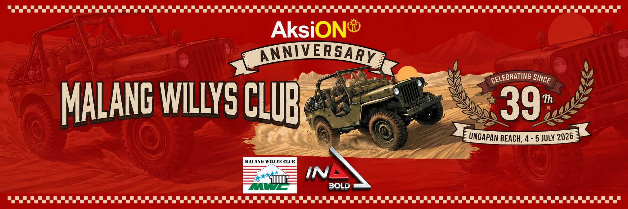 Anniversary MWC 39th di Pantai Ungapan, Malang bersama INA Bold dan Potenza Marquis