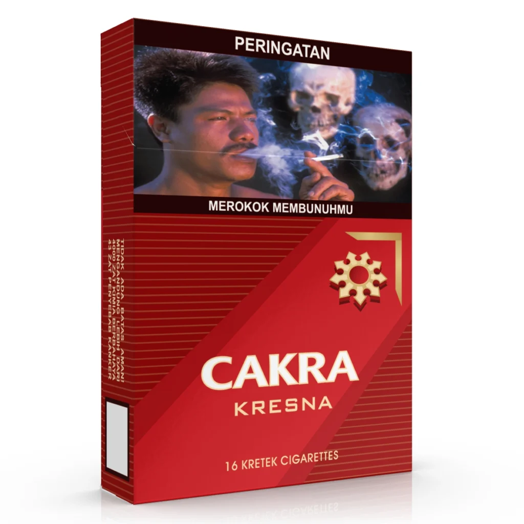 CAKRA KRESNA 16 Filter memperkuat identitas Kresna melalui rasa yang lebih berisi dan karakter yang berwibawa. Pilihan untuk konsumen dewasa yang menyukai profil tegas dengan tampilan rapi.