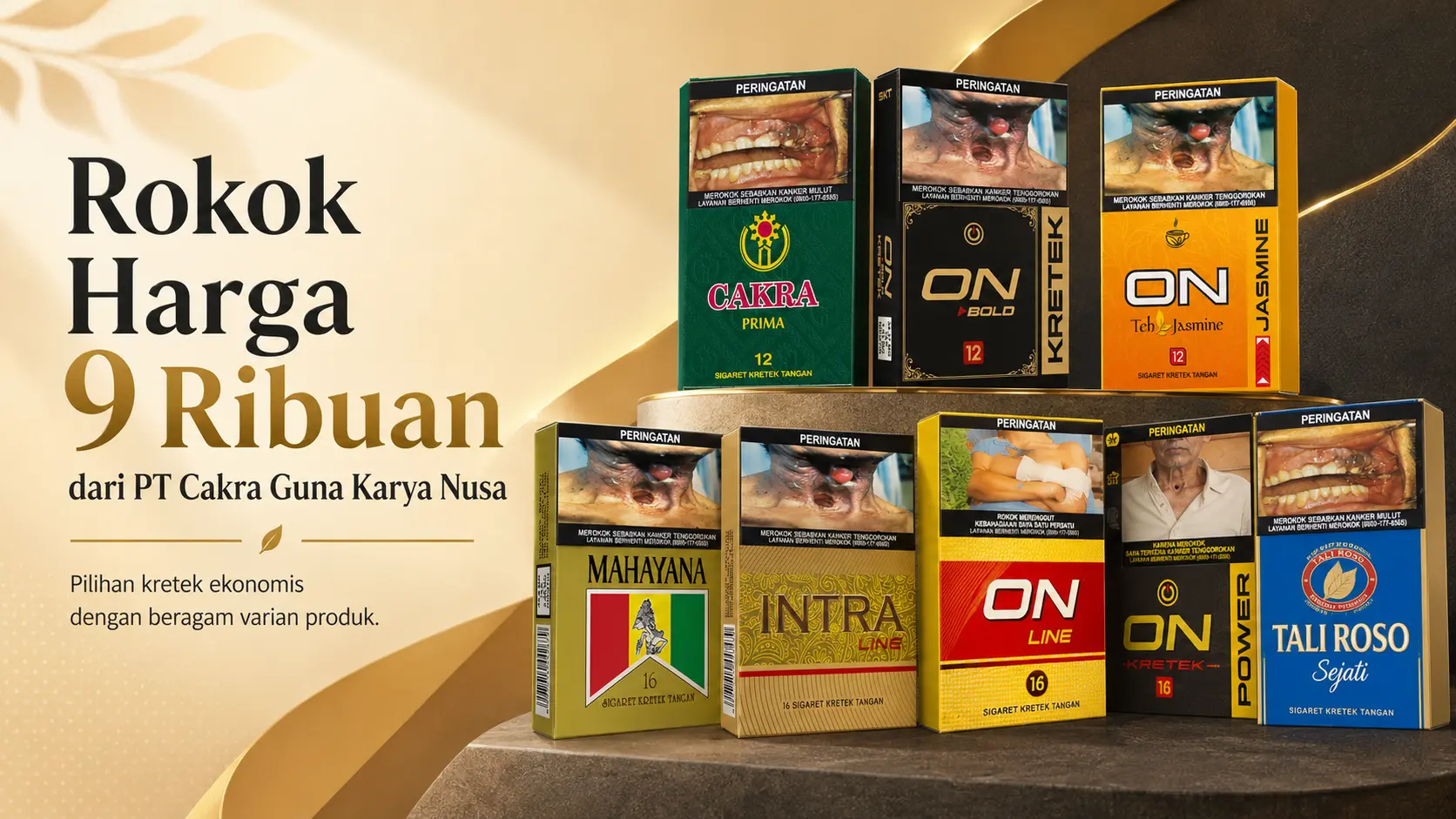 rokok harga murah mulai dari 9.000